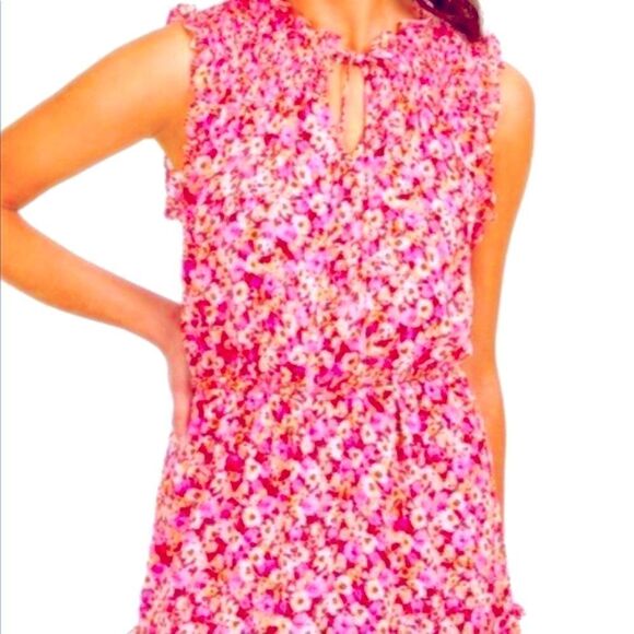 GYPSIES & MOONDUST FLORAL PRINT RUFFLED DRESS M - Picture 3 of 11